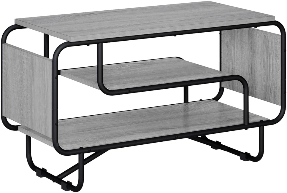 TV staliukas Televizoriaus stovas 80 x 36 x 45 cm Pilka Sonoma