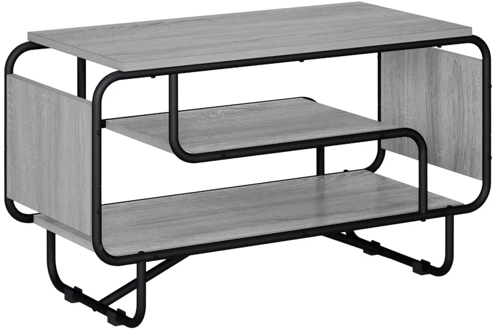 TV staliukas Televizoriaus stovas 80 x 36 x 45 cm Pilka Sonoma