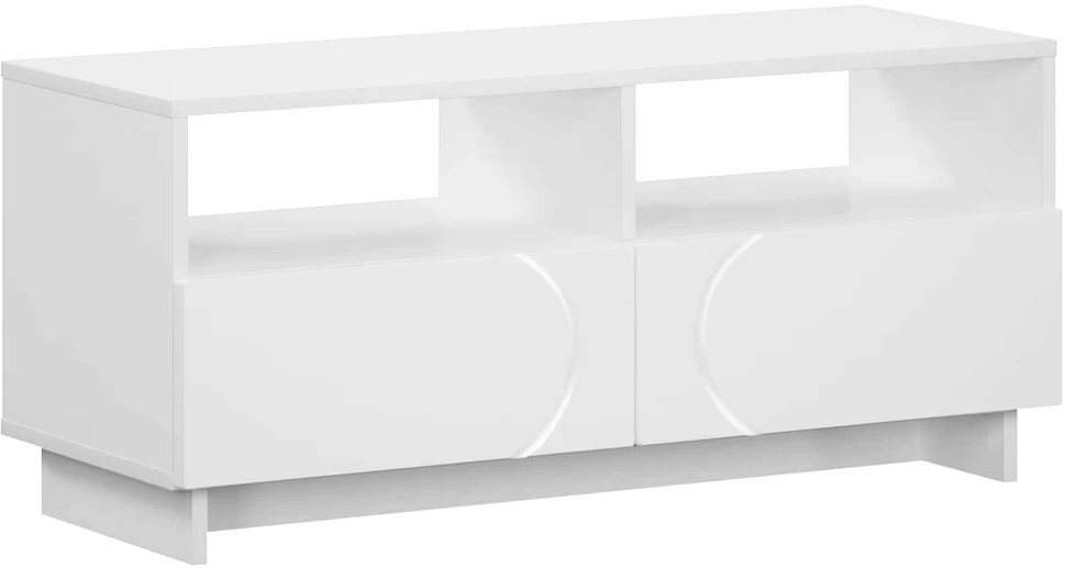 TV staliukas Televizoriaus stovas 90 x 34.5 x 40 cm Balta Apdirbta mediena