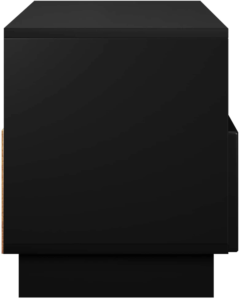 TV staliukas Televizoriaus stovas 90 x 34.5 x 40 cm Juoda Apdirbta mediena