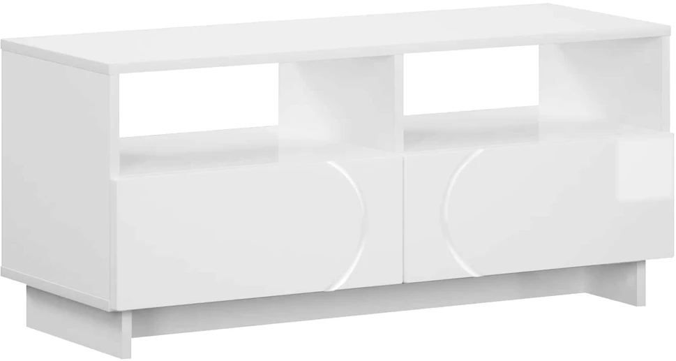 TV staliukas Televizoriaus stovas 90 x 34.5 x 40 cm Itin blizgi balta