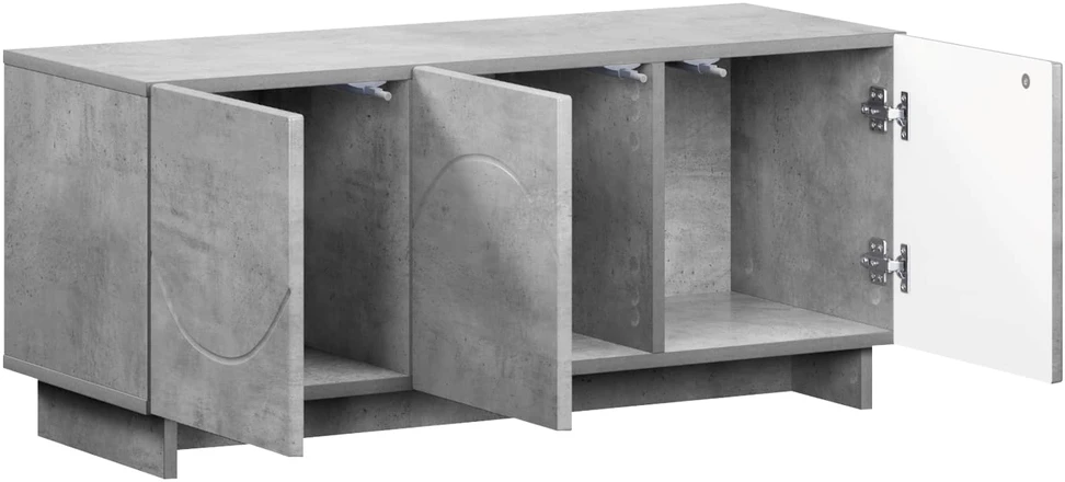 TV staliukas Televizoriaus stovas 90 x 34.5 x 40 cm Betono pilka