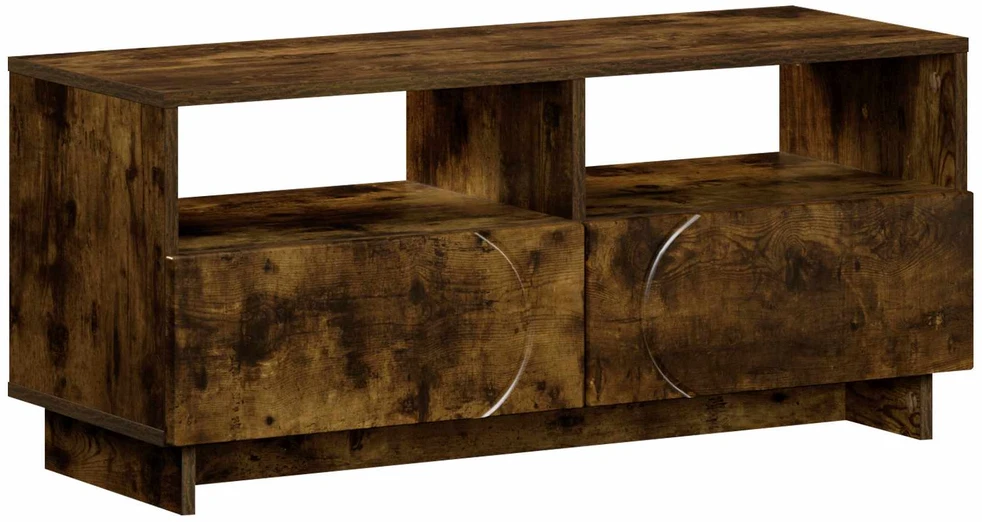 TV staliukas Televizoriaus stovas 90 x 34,5 x 40 cm Dūminio ąžuolo