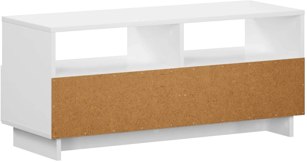 TV staliukas Televizoriaus stovas 90 x 34.5 x 40 cm Balta Apdirbta mediena