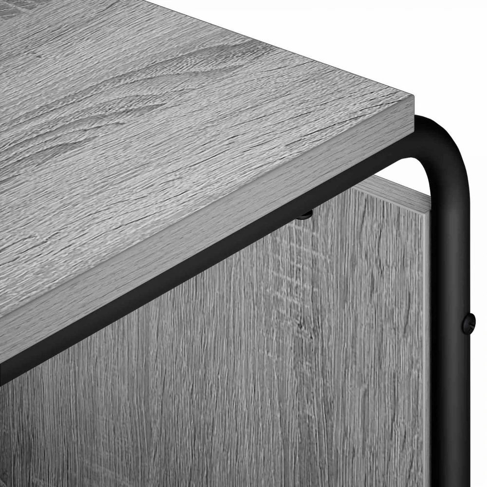 TV staliukas Televizoriaus stovas 98 x 36 x 45 cm Pilka Sonoma