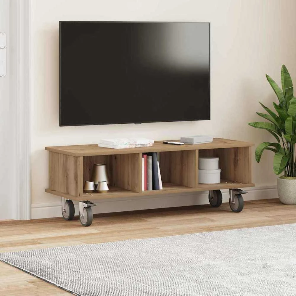 TV staliukas Televizoriaus stovas 100 x 35 x 35 cm Amatininkų ąžuolas