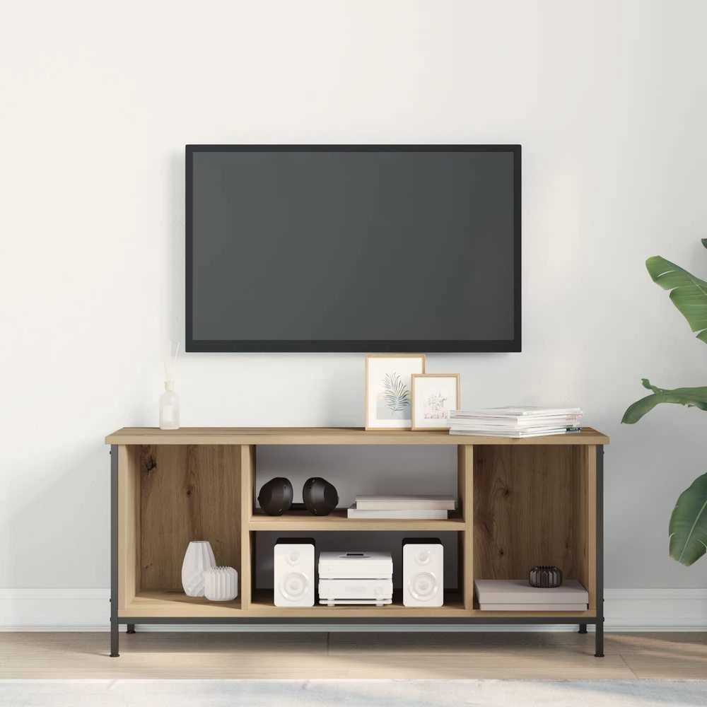 TV staliukas Televizoriaus spintelė 102 x 35 x 45 cm Amatininkų ąžuolas