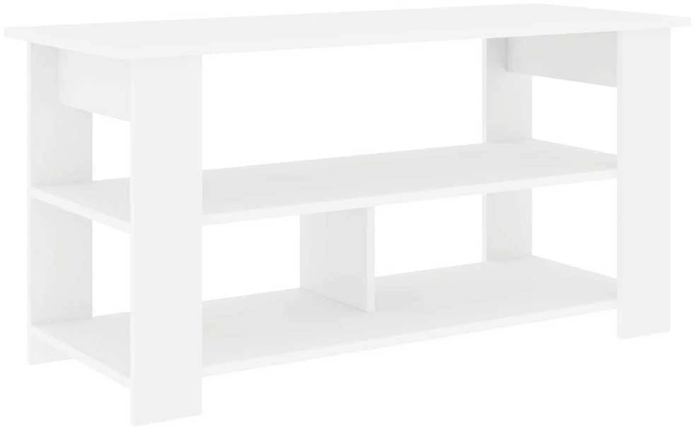 TV staliukas Televizoriaus stovas Balta 100 x 40 x 50 cm