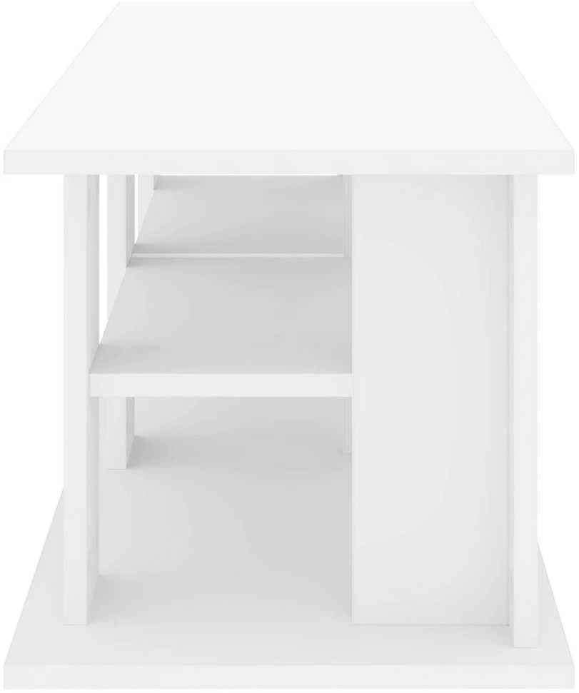 TV staliukas Televizoriaus stovas Balta 96 x 35 x 33,5 cm