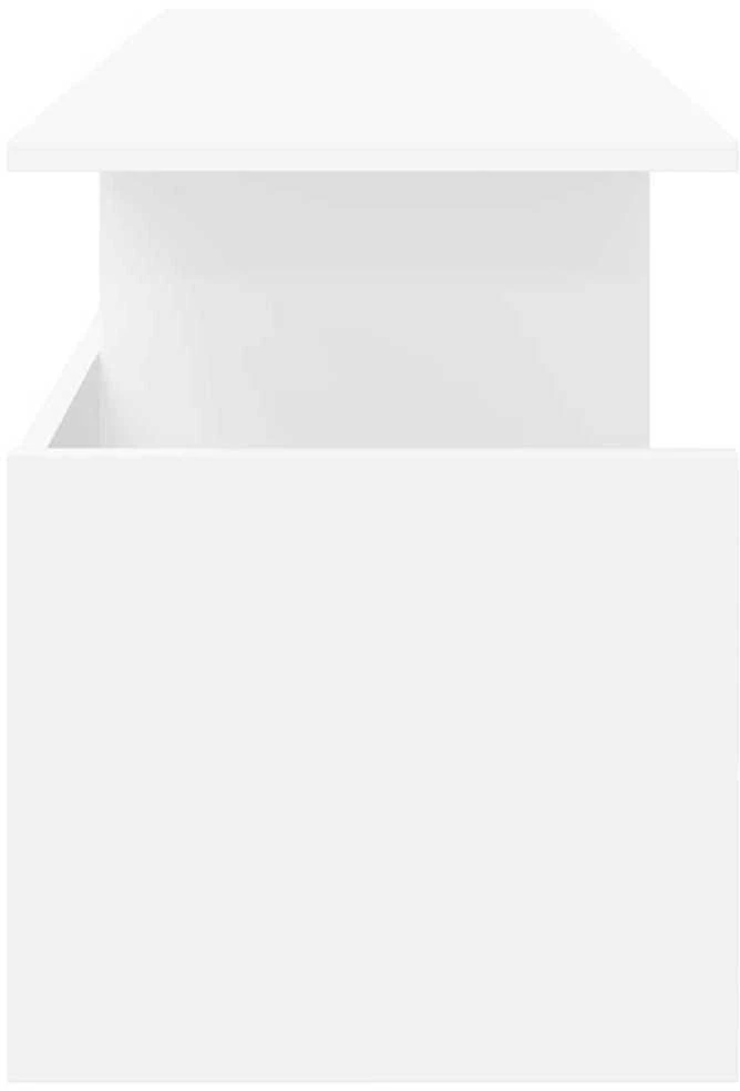 TV staliukas Televizoriaus stovas 102 x 35 x 45 cm Balta Apdirbta mediena