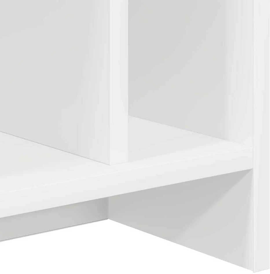 TV staliukas Televizoriaus stovas 50 x 35 x 45 cm Balta Apdirbta mediena