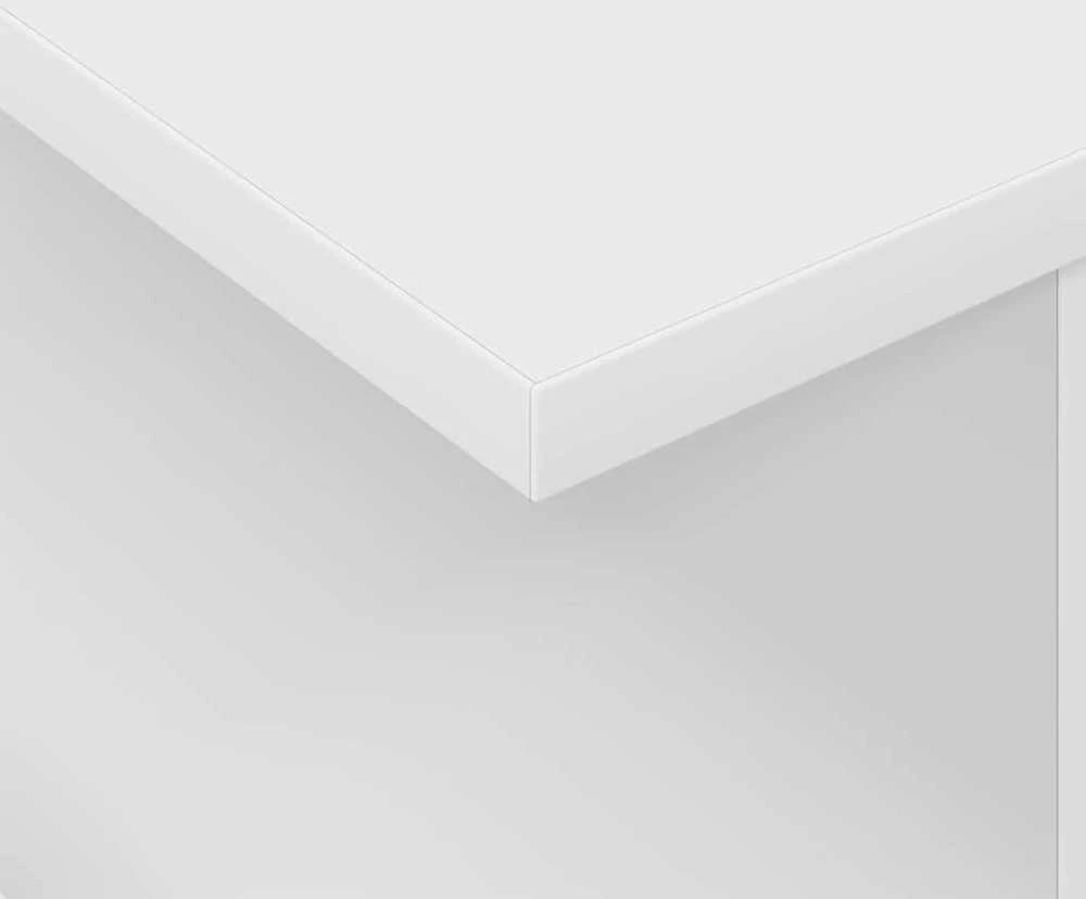 TV staliukas Televizoriaus stovas 50 x 35 x 45 cm Balta Apdirbta mediena