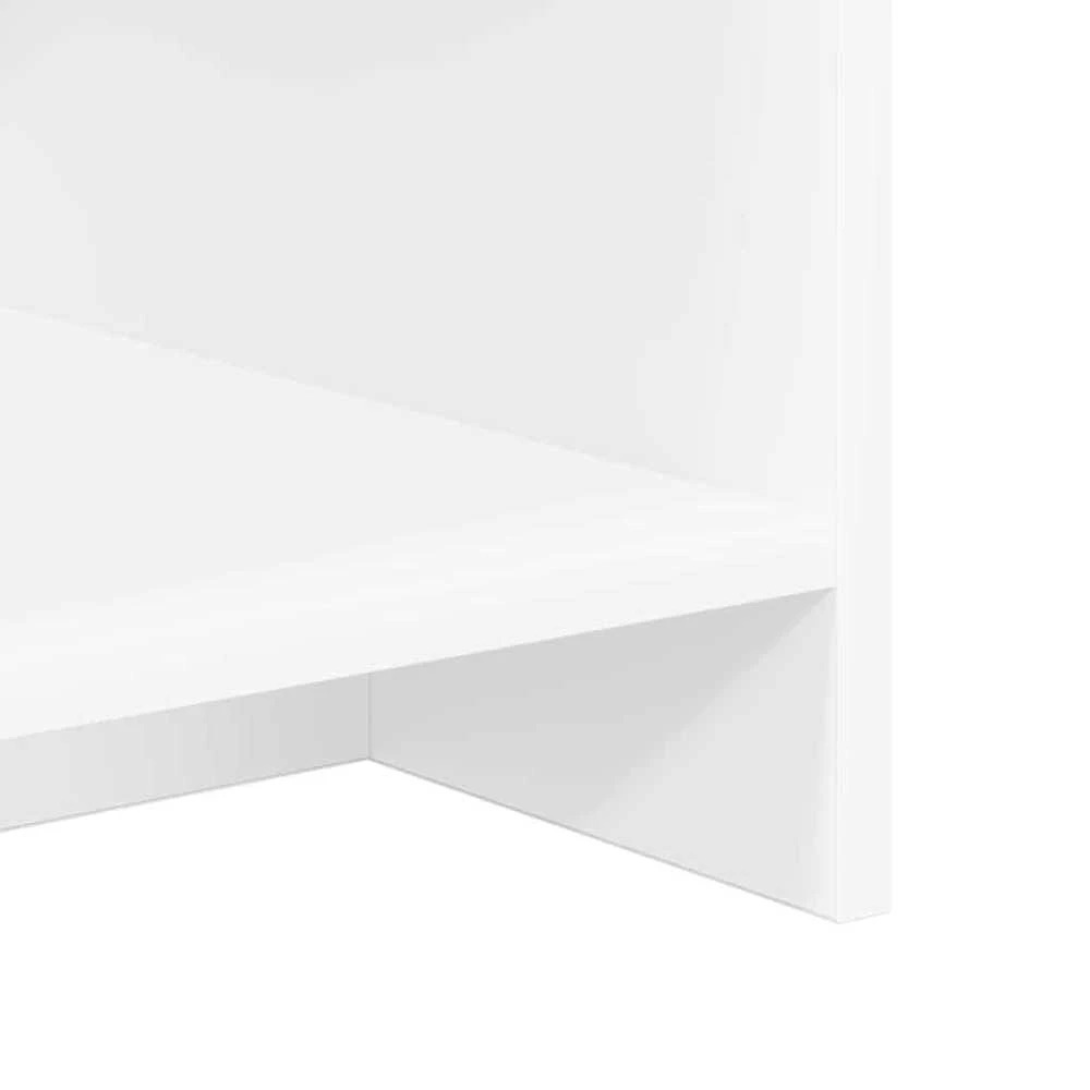 TV staliukas Televizoriaus stovas 102 x 35 x 45 cm Balta Apdirbta mediena