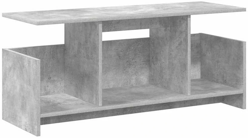TV staliukas Televizoriaus stovas 102 x 35 x 45 cm Betono pilka
