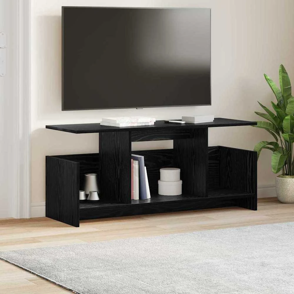 TV staliukas Televizoriaus stovas 102 x 35 x 45 cm Juodas ąžuolas