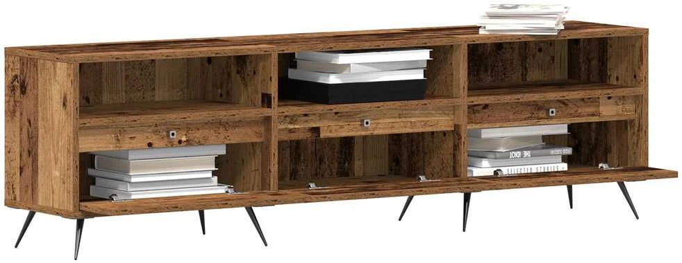 TV staliukas Televizoriaus spintelė 150 x 30 x 44,5 cm Sena mediena