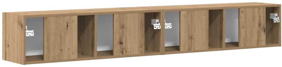 TV staliukas TV sieninė spintelė 2 pcs Meistrų ąžuolas 98 x 31 x 29,5 cm