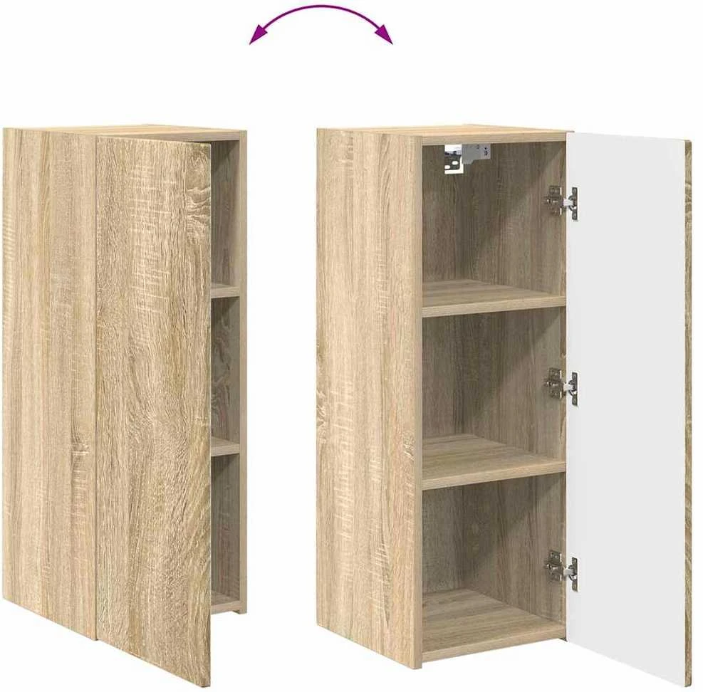TV staliukas TV sieninė spintelė 2 vnt. Sonoma Apdirbta mediena