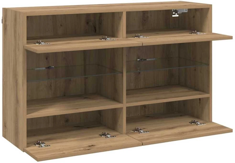 TV staliukas TV sieninė spintelė 98,5 x 30 x 60,5 cm Amatininkų ąžuolas