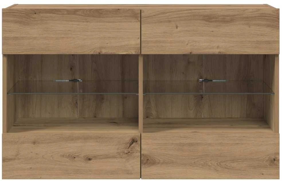 TV staliukas TV sieninė spintelė 98,5 x 30 x 60,5 cm Amatininkų ąžuolas