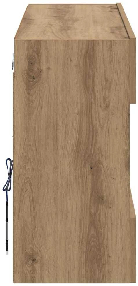 TV staliukas TV sieninė spintelė 98,5 x 30 x 60,5 cm Amatininkų ąžuolas