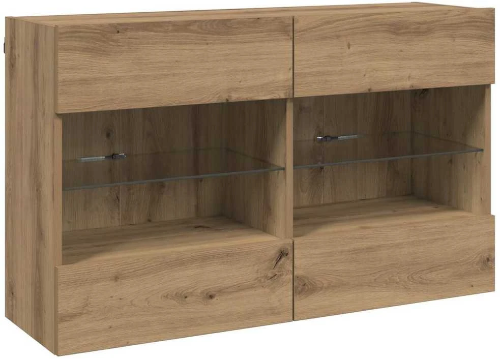TV staliukas TV sieninė spintelė 98,5 x 30 x 60,5 cm Amatininkų ąžuolas