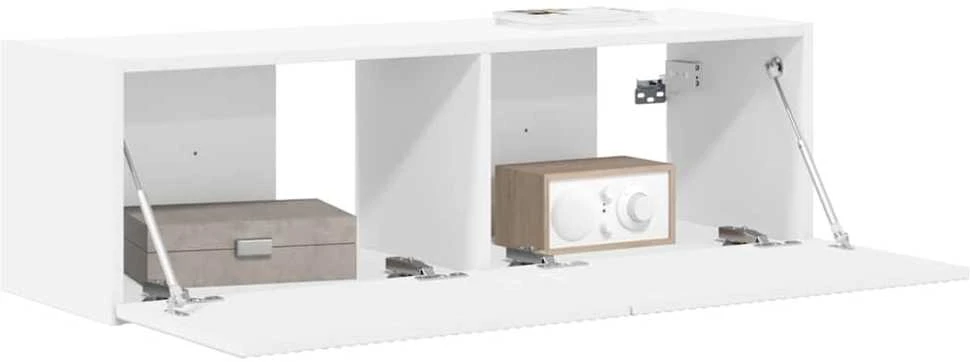 TV staliukas TV sieninė spintelė Balta 98 x 31 x 29,5 cm Apdirbta mediena