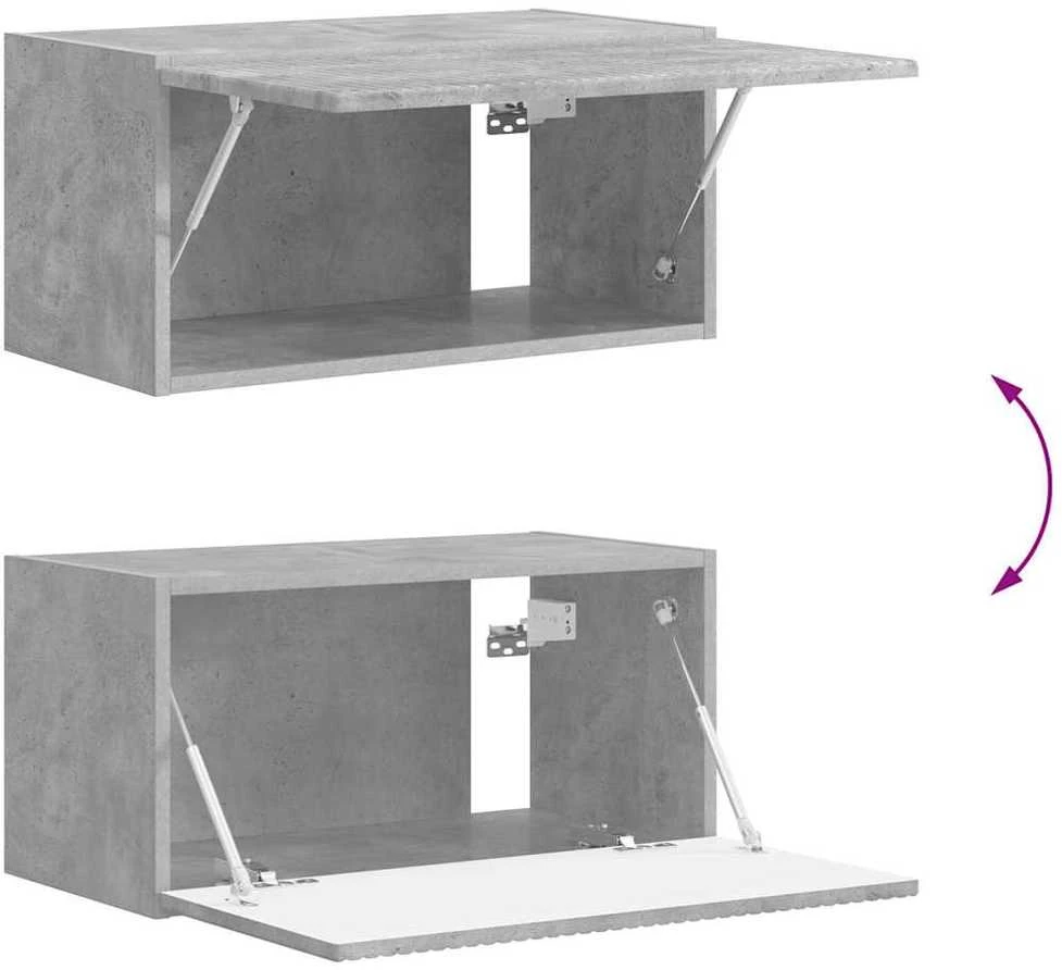 TV staliukas TV sieninė spintelė 60 x 31 x 29,5 cm Betoninė Apdirbta mediena