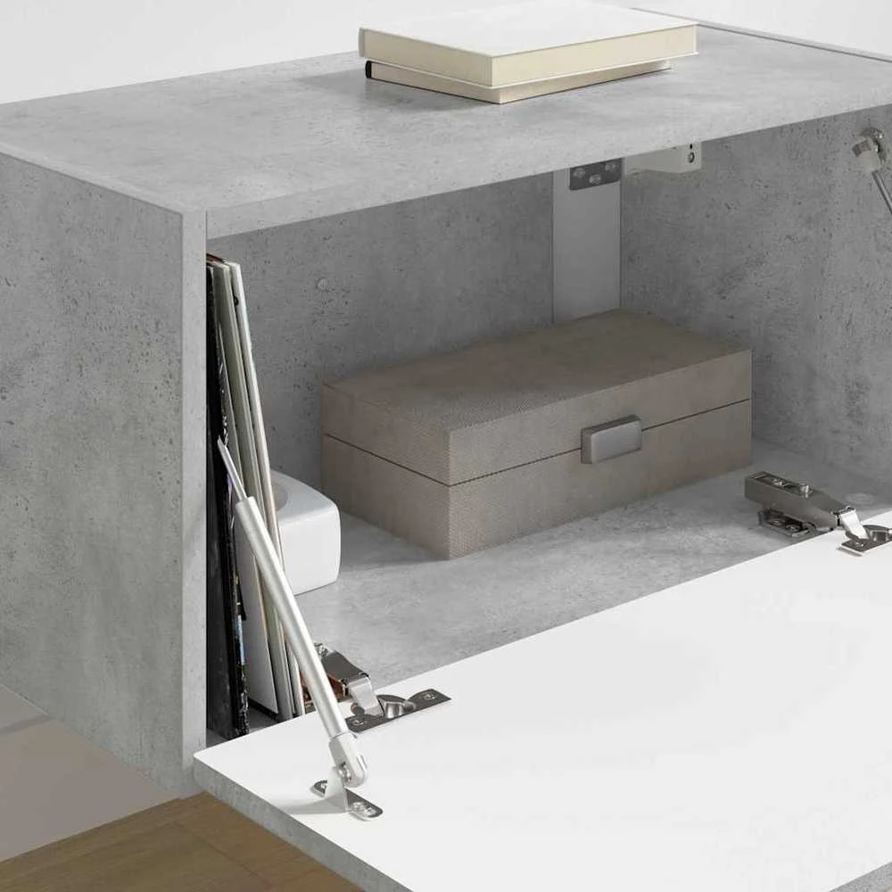 TV staliukas TV sieninė spintelė 60 x 31 x 29,5 cm Betoninė Apdirbta mediena