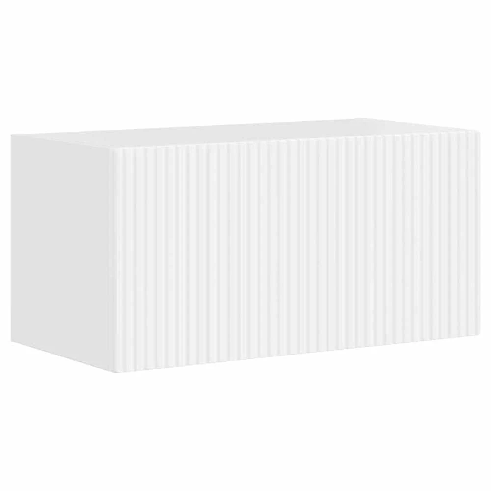 TV staliukas TV sieninė spintelė 60 x 31 x 29,5 cm Blizgus baltas