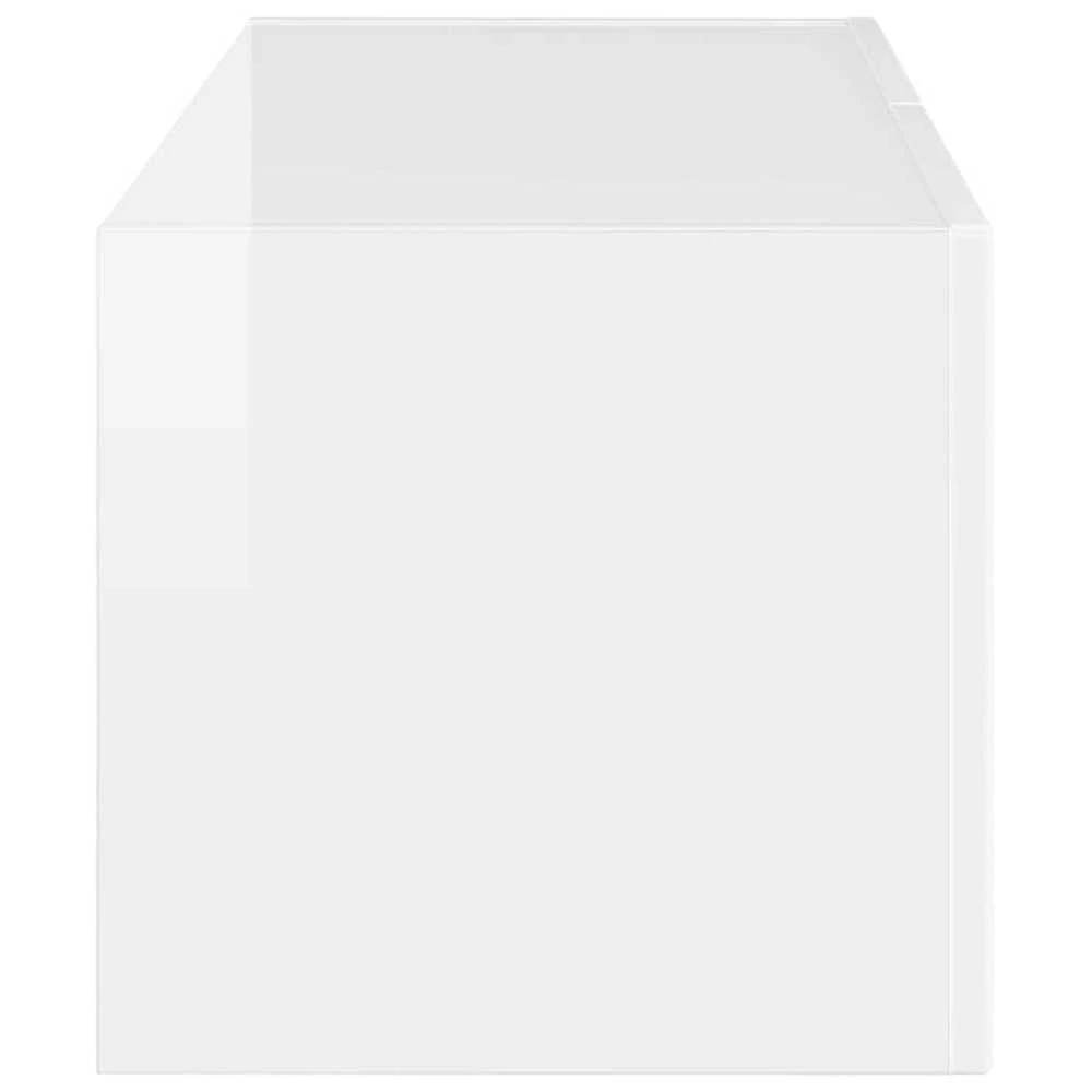 TV staliukas TV sieninė spintelė 78,5 x 31 x 29,5 cm Blizgus baltas