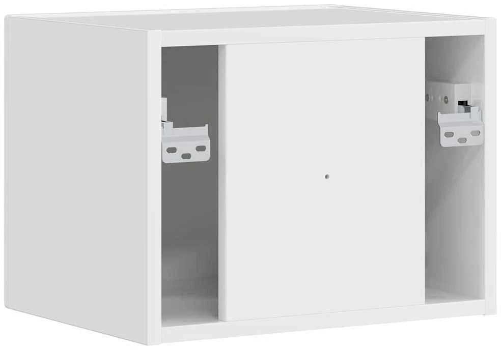 TV staliukas TV sieninė spintelė 39 x 31 x 29,5 cm Blizgus baltas