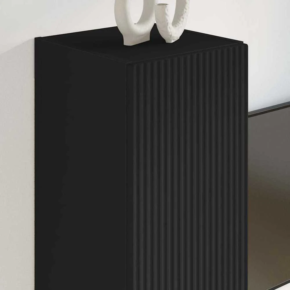 TV staliukas TV sieninė spintelė 30 x 31 x 60 cm Juoda Apdirbta mediena
