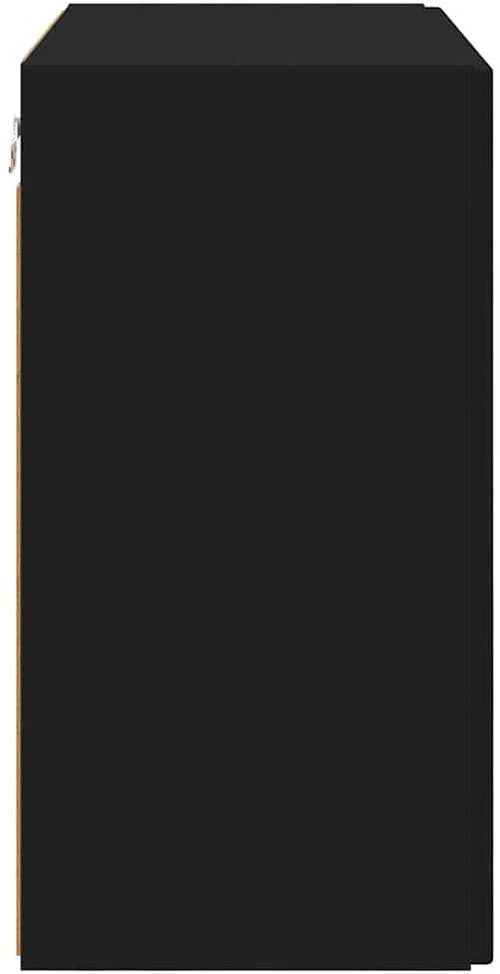 TV staliukas TV sieninė spintelė 59,5 x 31 x 60 cm Juoda Apdirbta mediena