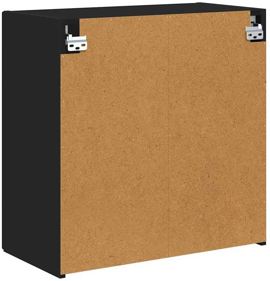 TV staliukas TV sieninė spintelė 59,5 x 31 x 60 cm Juoda Apdirbta mediena