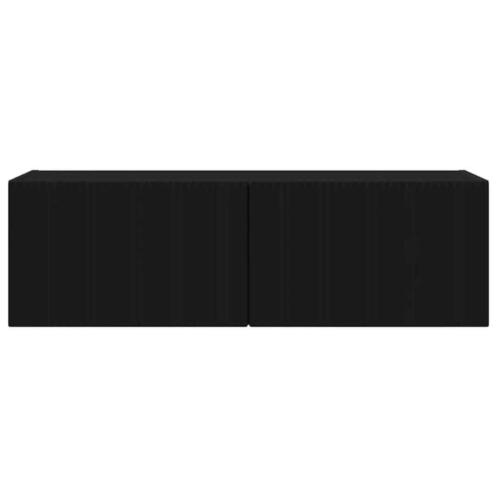 TV staliukas TV sieninė spintelė Juoda 98 x 31 x 29,5 cm Apdirbta mediena