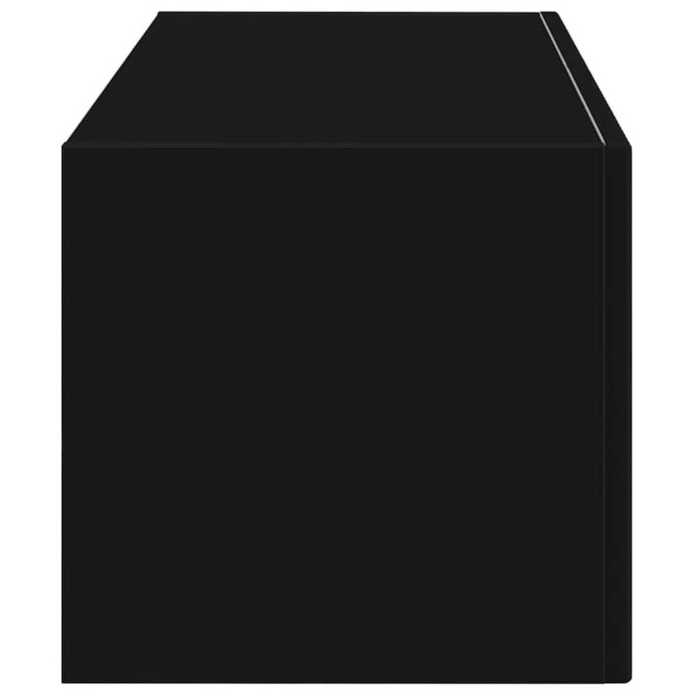 TV staliukas TV sieninė spintelė 78,5 x 31 x 29,5 cm Juoda Apdirbta mediena