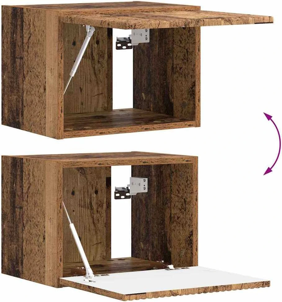 TV staliukas TV sieninė spintelė 39 x 31 x 29,5 cm Senovinis medis