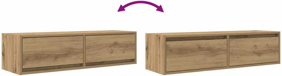 TV staliukas Televizoriaus spintelė 100 x 31 x 25,5 cm artisano ąžuolo