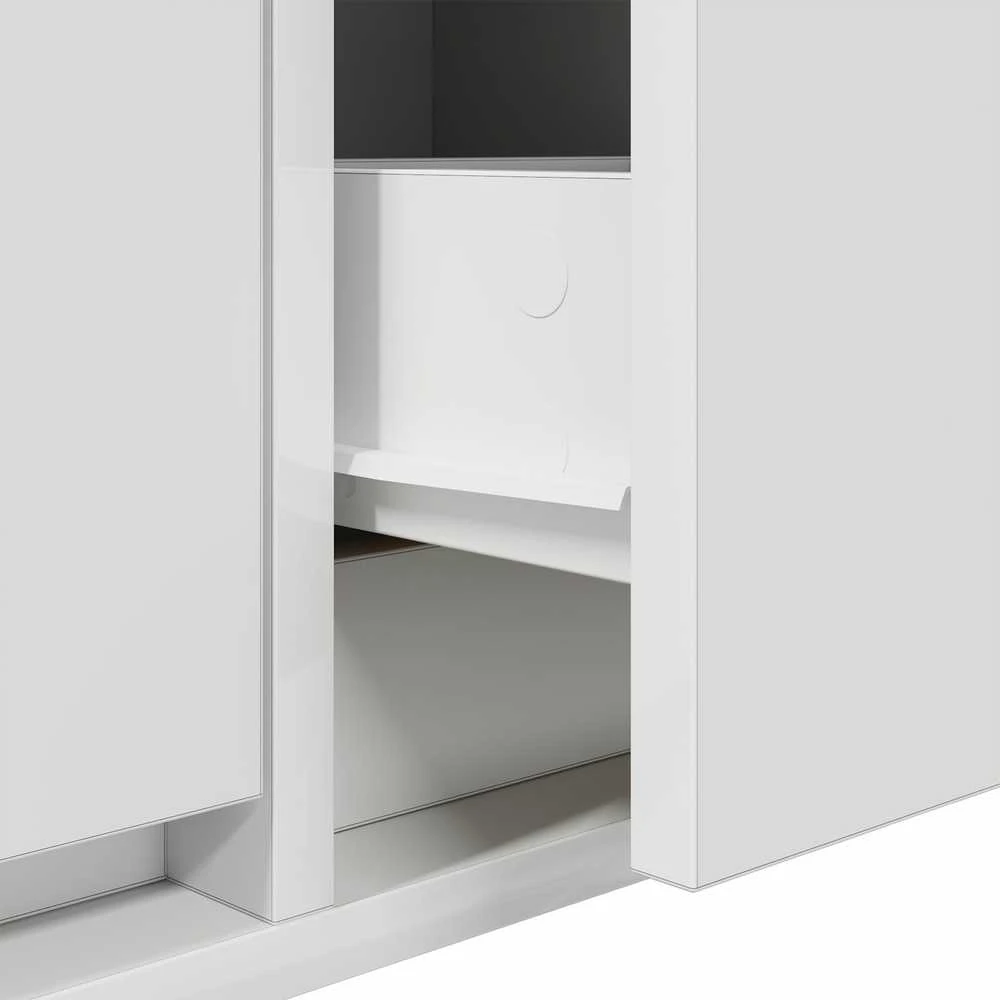 TV staliukas Televizoriaus spintelė 100 x 31 x 25,5 cm Balta