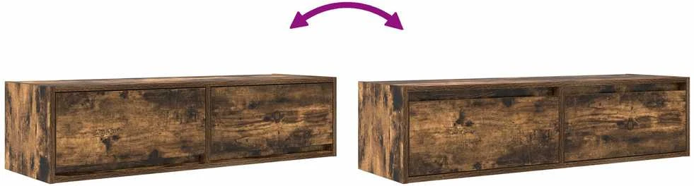 TV staliukas Televizoriaus spintelė 100 x 31 x 25,5 cm Dūminio ąžuolo