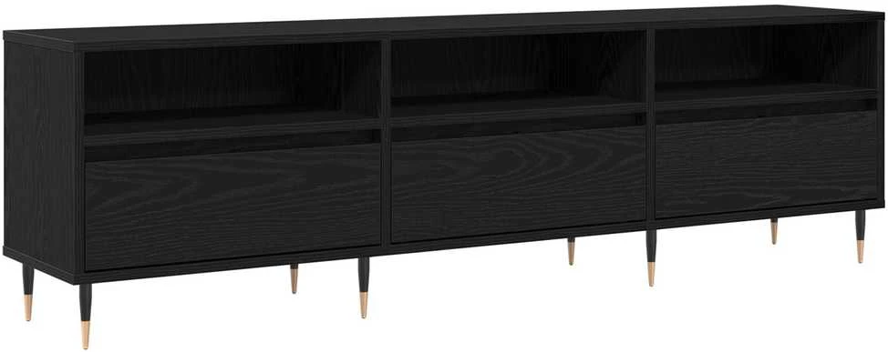 TV staliukas Televizoriaus spintelė 150 x 30 x 45 cm Juodas ąžuolas