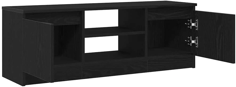 TV staliukas TV spintelė, juodo ąžuolo spalvos, 102x30x36 cm, inžinerinė mediena