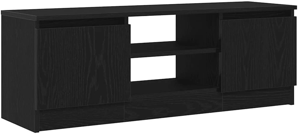 TV staliukas TV spintelė, juodo ąžuolo spalvos, 102x30x36 cm, inžinerinė mediena