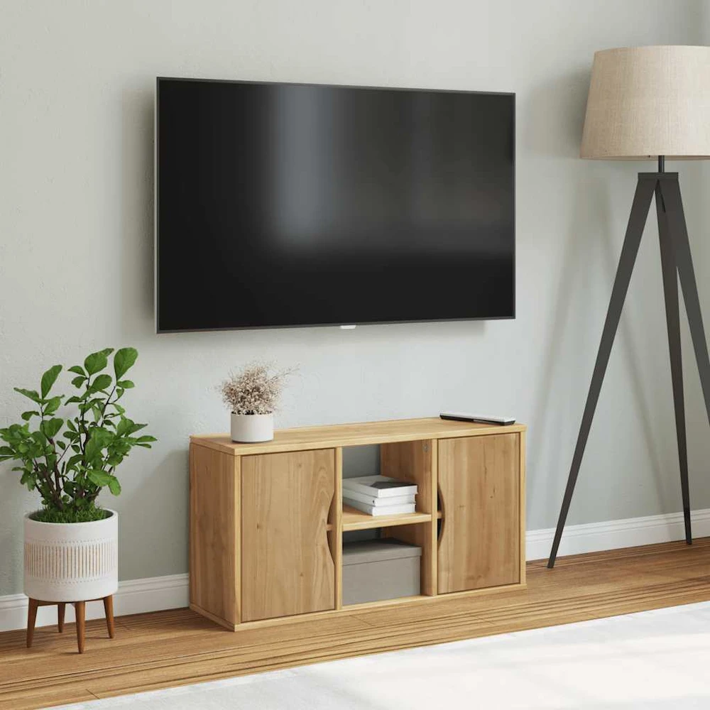 TV staliukas TV spintelė, ODDA, 79x24x40 cm, pušies masyvas