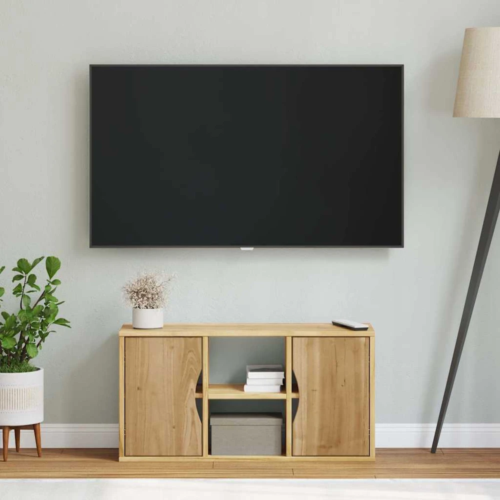 TV staliukas TV spintelė, ODDA, 79x24x40 cm, pušies masyvas