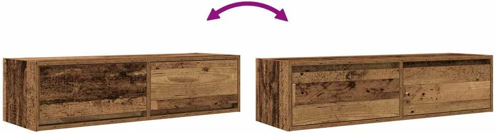 TV staliukas Televizoriaus spintelė 100 x 31 x 25,5 cm Sena mediena