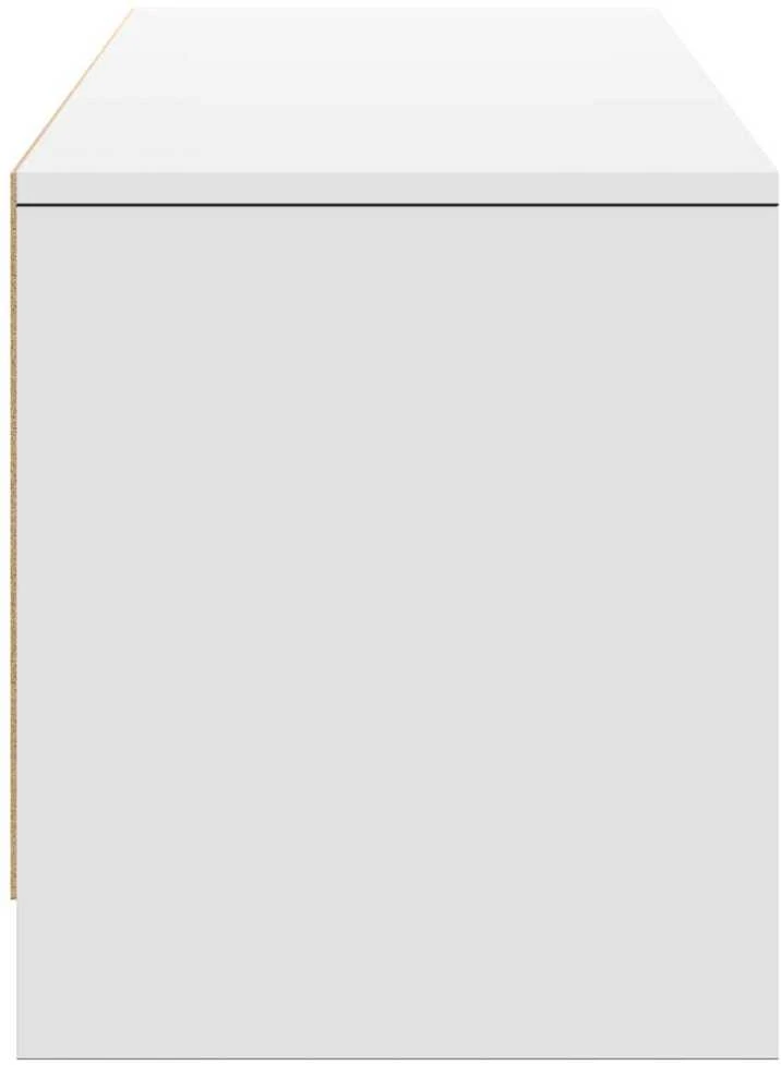TV staliukas TV spintelė su LED 165 x 34 x 40 cm Baltas Dirbtinė mediena