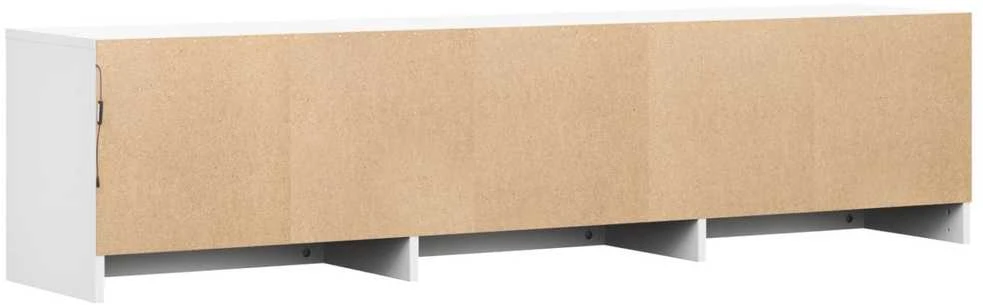 TV staliukas TV spintelė su LED 165 x 34 x 40 cm Baltas Dirbtinė mediena