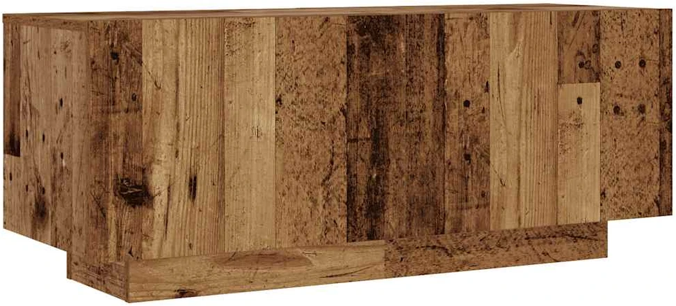 TV staliukas TV spintelė su LED lemputėmis, senovinė mediena, 180x35x40cm, inžinerinė mediena